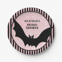 Vintage Rosa Damast | Halloween-Fledermaus-Jungges