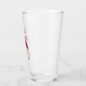 Vintage Rosa Flamingo Glas (Links)