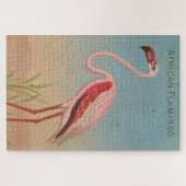 Vintage Rosa Flamingo Illustration (1889) Puzzle (Horizontal)