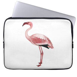 Vintage rosa Flamingo-Malerei Laptopschutzhülle
