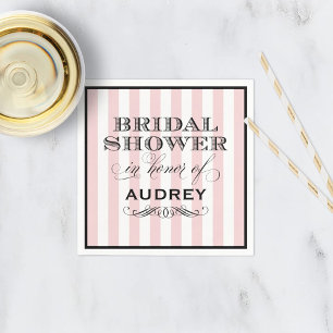 Vintage Rosa Französische Brautparty Serviette