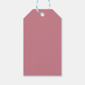 Vintage Rosa Geburtstagsgeschenke Geschenkanhänger (Rückseite)