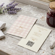 Vintage-Rosa-Gingham-Bäckerei-QR-Marketing vertika