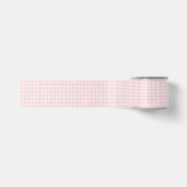 Vintage Rosa Gingham Rustikal Landhaus  Satinband (Vorderseite)