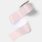 Vintage Rosa Gingham Rustikal Landhaus  Satinband (Rückseite)