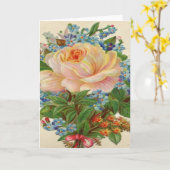 Vintage Rosa, glückliche Geburtstagsmutter Karte (Gelbe Blume)