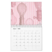 Vintage rosa Glühbirnen Retro Liebhaber des Elektr Kalender (Mär 2026)