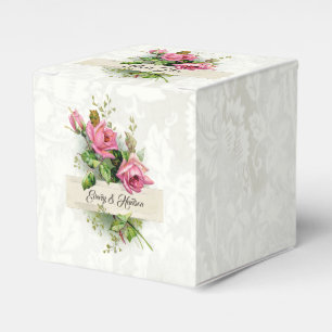 Vintage Rosa Hochzeiten Rose Geschenkschachtel