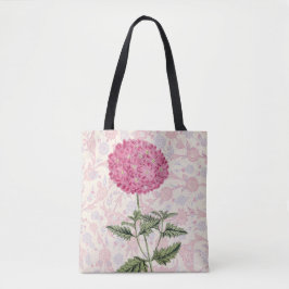 Vintage Rosa Hydrangea Blume Tote Tasche
