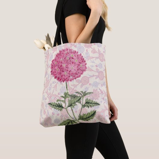 Vintage Rosa Hydrangea Blume Tote Tasche (Von Nahem)