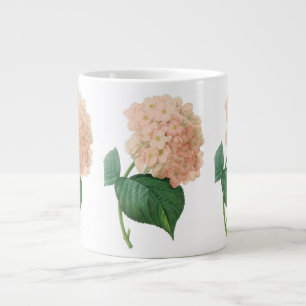 Vintage rosa Hydrangea Hortensie-Blüte von Redoute Jumbo-Tasse