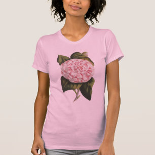 Vintage Rosa Kamelie Hübsche Gärtnerin T-Shirt