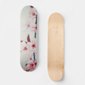 Vintage rosa Kirschblüten Skateboard (Vorderseite)