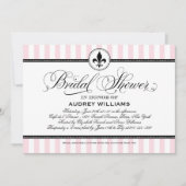 Vintage rosa Lilie Französisches Brautparty Einladung (Vorderseite)