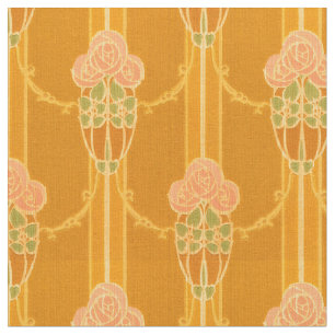 Vintage rosa Mackintosh Style Rose Cluster Muster Stoff