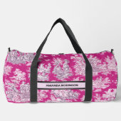 Vintage Rosa-Magentoilette Duffle Bag (Vorderseite)