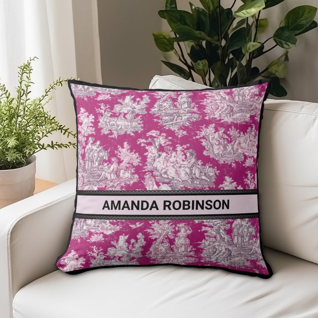 Vintage Rosa-Magentoilette Kissen (Von Creator hochgeladen)