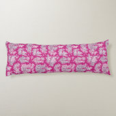 Vintage Rosa-Magentoilette Seitenschläferkissen (Rückseite)