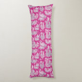 Vintage Rosa-Magentoilette Seitenschläferkissen (Rückseite (Vertikal))