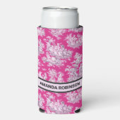 Vintage Rosa-Magentoilette Selters Dosenkühler (Seltzer Vorderseite)