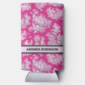 Vintage Rosa-Magentoilette Selters Dosenkühler (Rückseite)