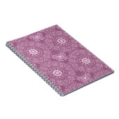 Vintage rosa Muster Notizblock (Rechte Seite)