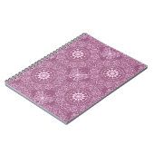 Vintage rosa Muster Notizblock (Linke Seite)