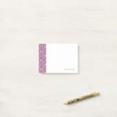 Vintage-Rosa-Muster Post-it Klebezettel (Auf Schreibtisch)