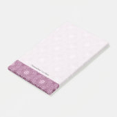 Vintage-Rosa-Muster Post-it Klebezettel (angewinkelt)