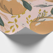 "Vintage Rosa Muster | Retro Geschenkverpackung Geschenkpapier (Ecke)