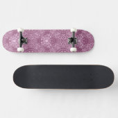 Vintage rosa Muster Skateboard (Horizontal)