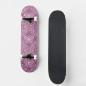 Vintage rosa Muster Skateboard (Vorderseite)