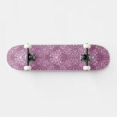Vintage rosa Muster Skateboard (Horizontal)