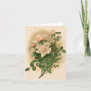 Vintage-Rosa-Note-Karte im Farbton Pink Karte