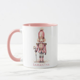 Vintage Rosa Nussknacker Minimalist Whimsical  Tasse