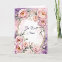 Vintage Rosa-Peak-Oval-Rahmen