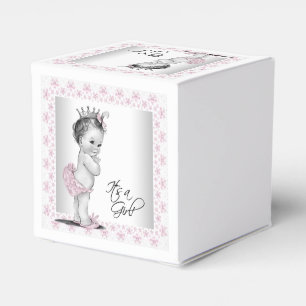 Vintage Rosa Princess Babydusche Geschenkschachtel