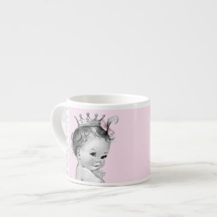 Vintage Rosa Prinzessin Babytassen Espressotasse