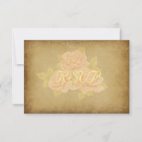 Vintage rosa romantische Rose Franzose Goldfleurde