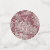 Vintage Rosa-Rosa-Dusche Konfetti (Klein Vorderseite)