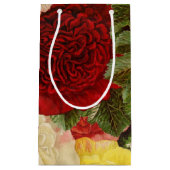 Vintage Rosa Rosa Gelbe Rosen Kleine Geschenktüte (Vorderseite)