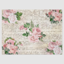 Vintage Rosa-Rosa-Rose Alte Buchstabendekoupage