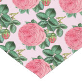 Vintage rosa Rose Botanisch Kurzer Tischläufer (Ecke)