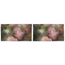 Vintage, rosa Rose im alten niederländischen Stil