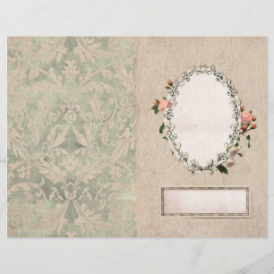 Vintage Rosa-Rose-Seite