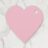 Vintage Rosa Rosen Geschenkanhänger (Rückseite)