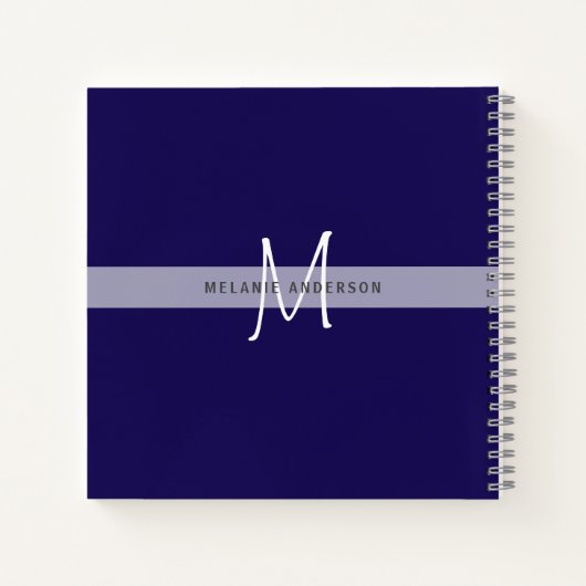 Vintage rosa Rosen Monogram Hochzeitsplanungsbrill Notizblock (Rückseite)