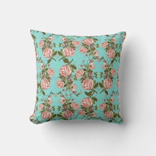 Vintage-Rosa-Rosen-Muster Kissen