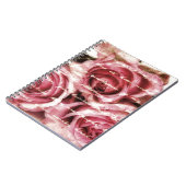 Vintage rosa Rosen Notizblock (Linke Seite)