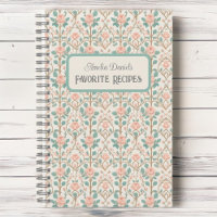 Vintage-Rosa-Rosen-Persönliches-Rezept-Notizbuch